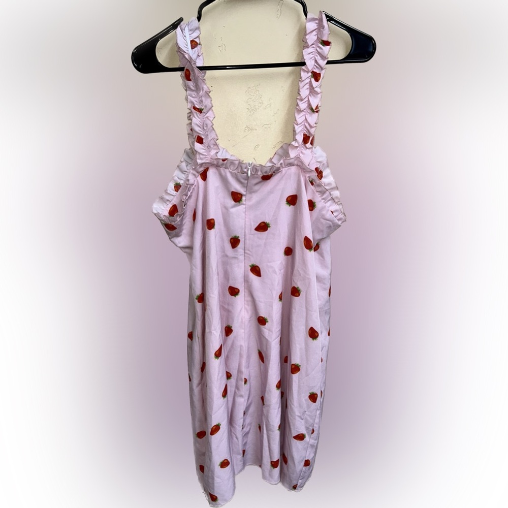 🔥5/$35🔥 SHEIN Curve Strawberry Cutie Pinup Dress - Picture 7 of 8